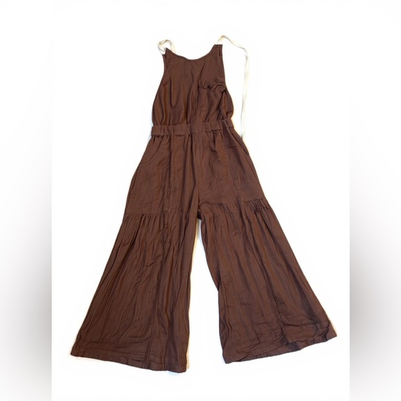 Free People Brown Wide-Leg Jumpsuit - Picture 6 of 6